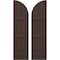 Ekena Millwork Americraft 4-Board (3 Batten) Wood Joined Board-n-Batten Shutters w/ Arch Top, ARW401BQ414X77TBH, PR ARW401BQ414X77TBH - alternate 1